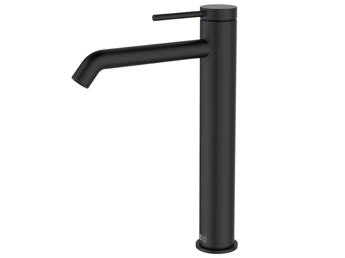 Lollipop Torneira Para Lavatório Alto Preto Mate Essebagno