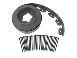 Kit Borda Jardim LAXISCREED Pe Cinza 5x5x1000cm