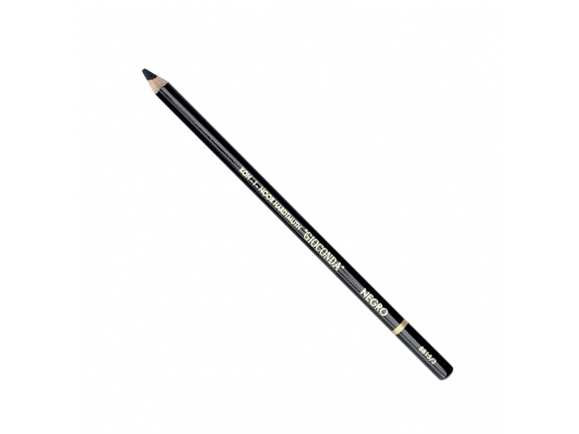 Lápis Pastel Seco Gioconda 8815 Koh-I-Noor Negro Macio