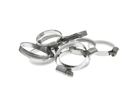 10 Abraçadeiras de Manguera de Aço Inoxidável Tipo Jubilee para Tubos 50-70mm