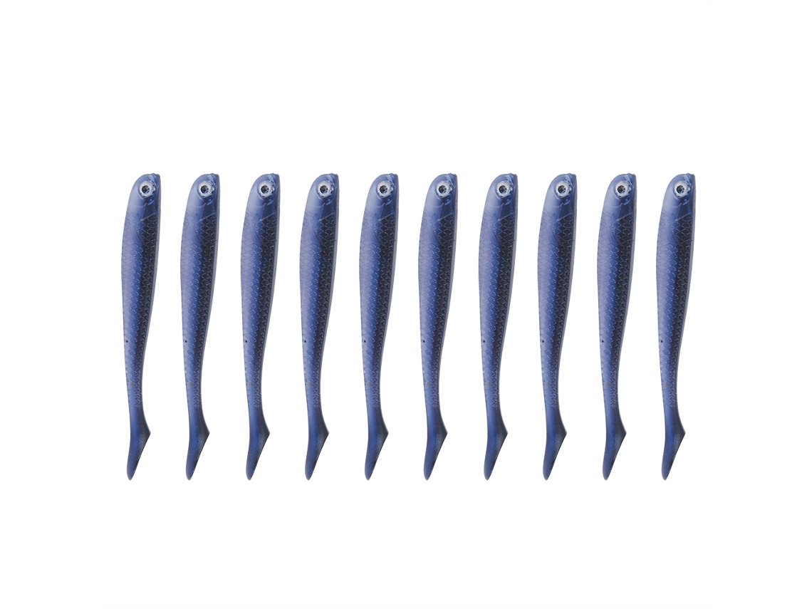 10 Peças Isca Artificial 6cm Pvc T Tail