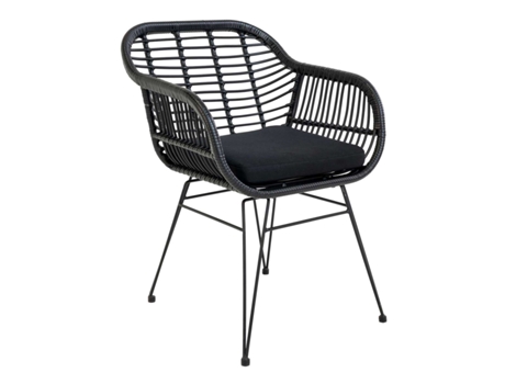 2 poltronas de jardim pretas TRIESTE HOUSE NORDIC