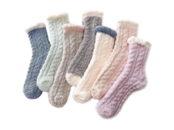 2026 calcetines Mujer Invierno Suaves Peludos Abrigados Confortables para Hogar Regalo Navidad