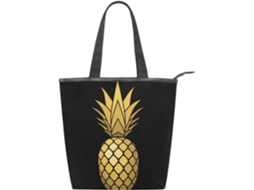 Bolsa Grande com Zíper 28 X 10 34 Cm Estampa de a Design Pe