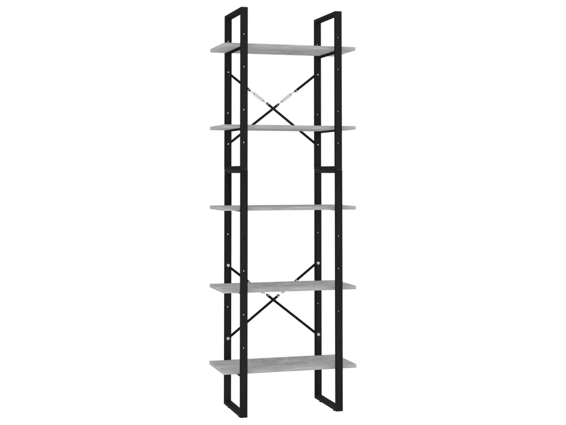 Book Cabinet, Book Cabinets Vidaxl Cinzeto Madeira Processada (n/a)