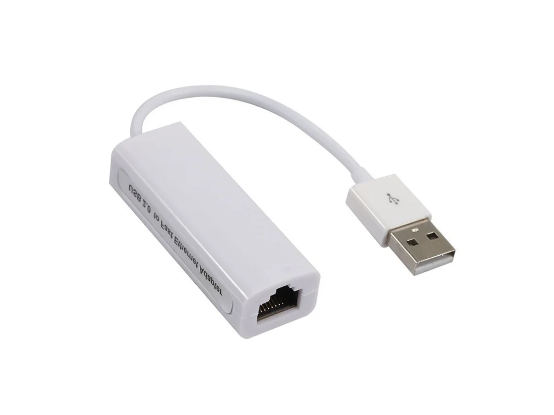 Adaptador Ethernet Usb Com Fios / Conversor Rj45 — Branco
