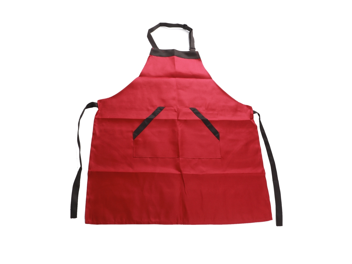 Avental de Cozinha S/MARCA, Unissex, com Bolsos, Vermelho, para Chef