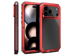 Capa Protetora De Alumínio Para Iphone 17 Pro Robusta, Elegante E Com Ótima Aderência.