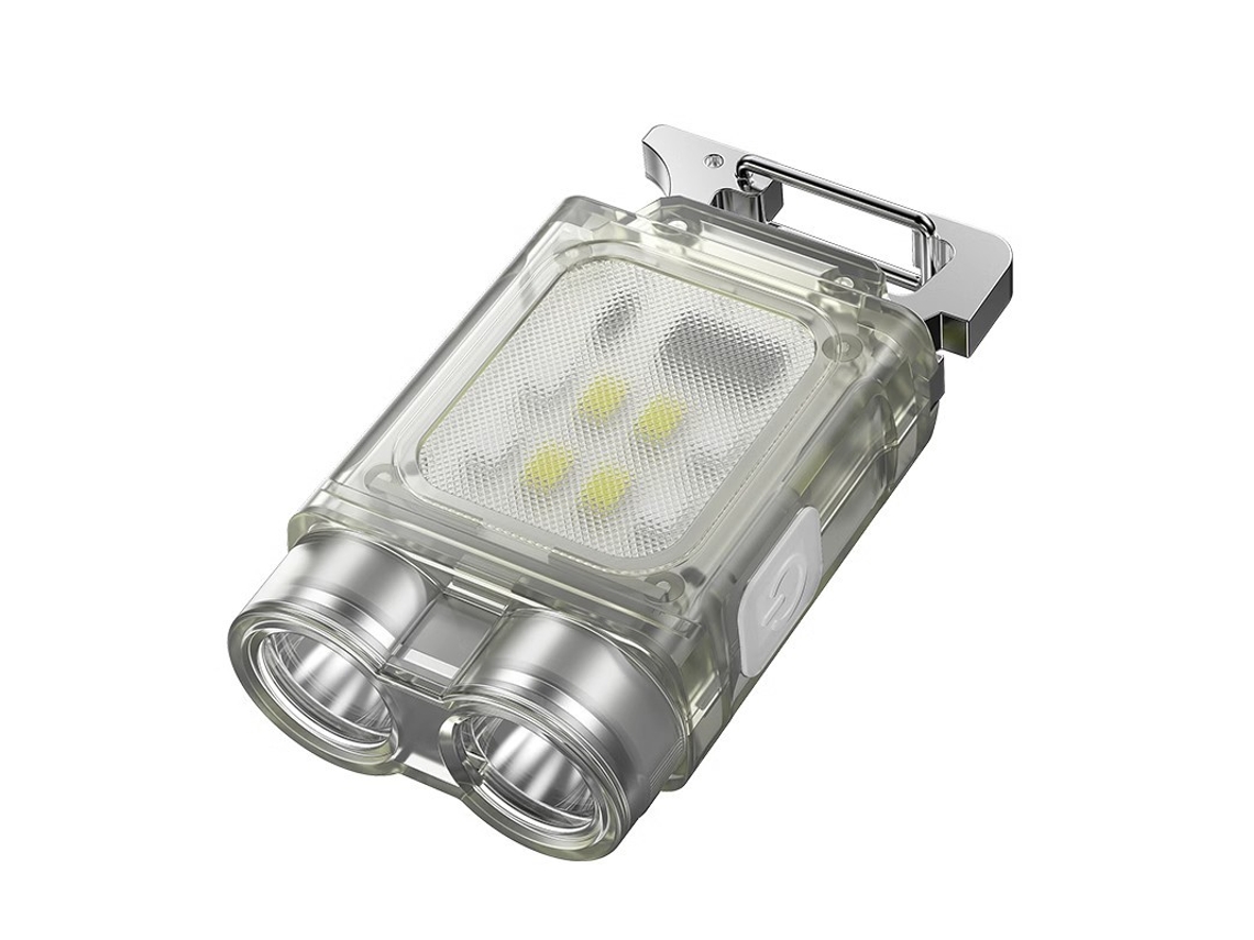 Mini Lanterna de Chaveiro Edc, 6 Modos de Iluminação, Design Magnético, Alimentação Dupla. MDUG