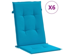 Highback Chair Cushion, Highback Chair Cushions Vidaxl Azul Tecido (120 X 50 X 3 Cm)