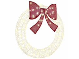 Conjunto 1 Decoração De Natal Vidaxl Branco Quente Acrílico (92 X 92 X 9,5 Cm)