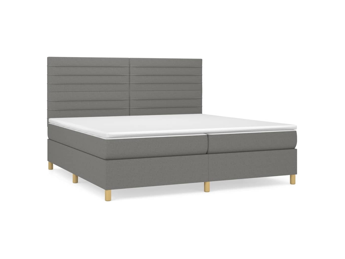 Box Spring Bed, Box Spring Beds Vidaxl Cinzeto Tecido (200 X 200 Cm)