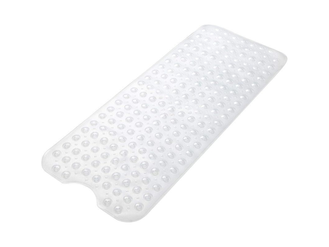 Tapete De Baño 39x16 Pulgadas Anti-deslizante Con Ventosas Y Agujeros De Drenaje Para Bañera