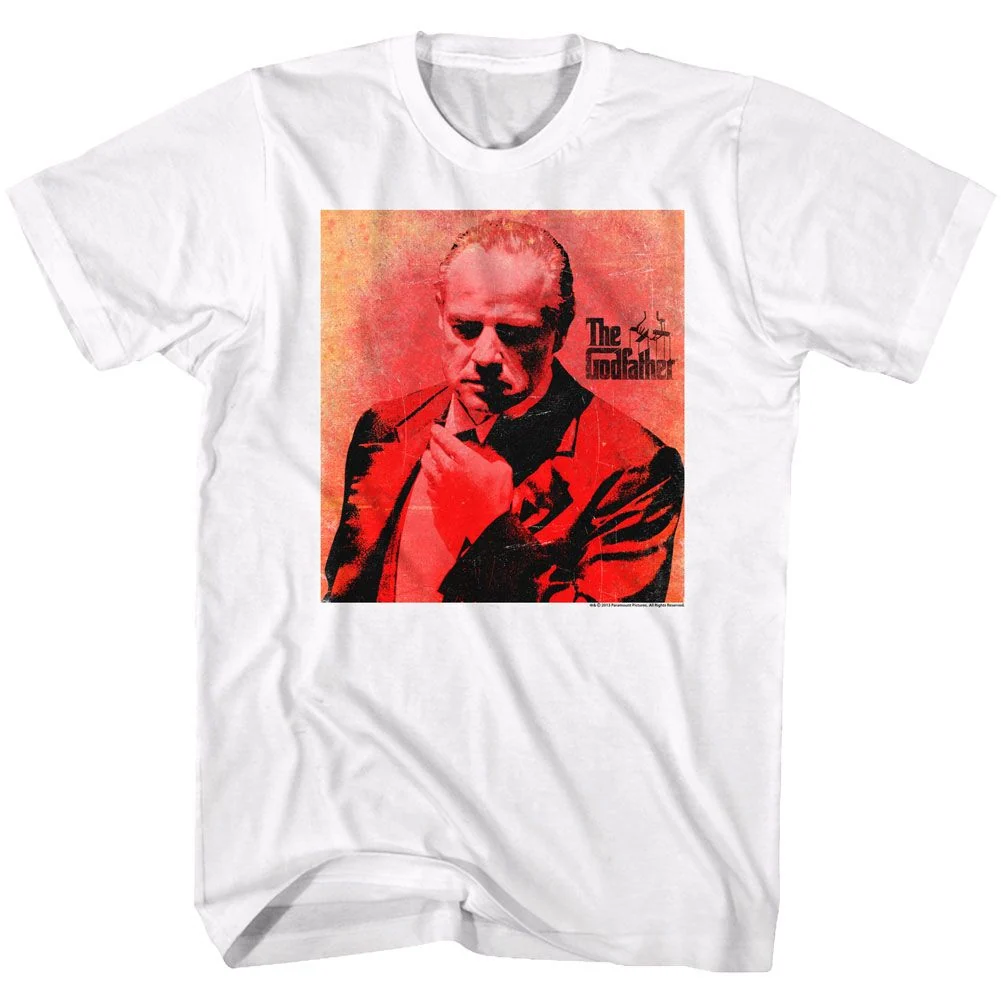 Rockinstone Godfather Red White Adult T-shirt Size:l