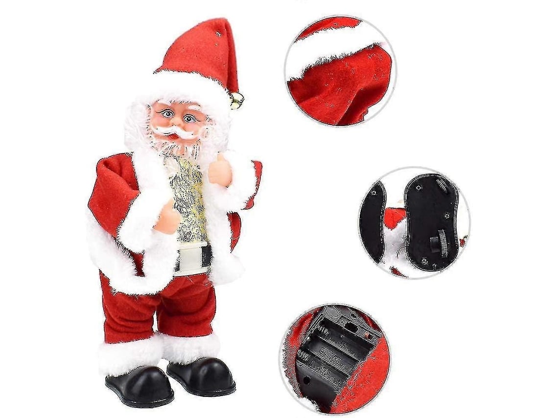 Boneco De Natal Pai Cantor E Dançarino Elétrico