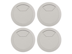 4 Furos De 53 Mm Para Entrada De Cabos Em Plástico Para Mesas De Computador Doméstico Aquaforge