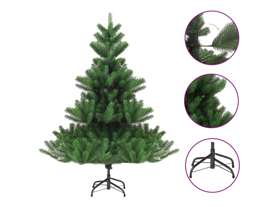Vidaxl Árvore De Natal Artificial 150 Cm Abeto Caucasiano Verde