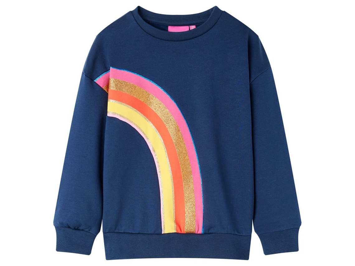 Sweatshirt Para Criança Azul-marinho 116