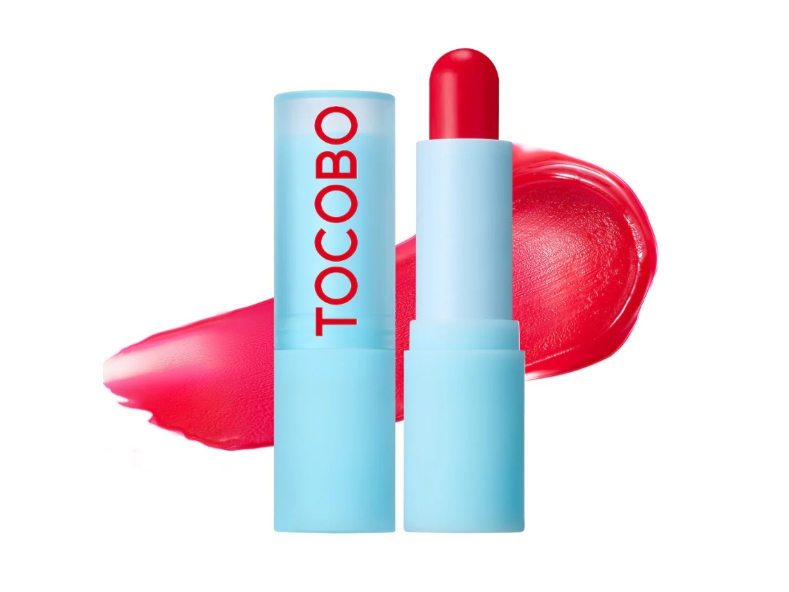 Glass Tint Lip Balm In Flush Cherry, 3.5g Hydrating And Color Boosting Formula Tocobo