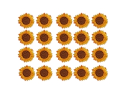 Patch Bordado Girassol Diy 20 Unid
