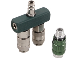 Conector Rápido De 2 Vias Para Mangueira De Ar Pneumática De 1/4 Em Metal, Compatível Com Compresso Gokoco