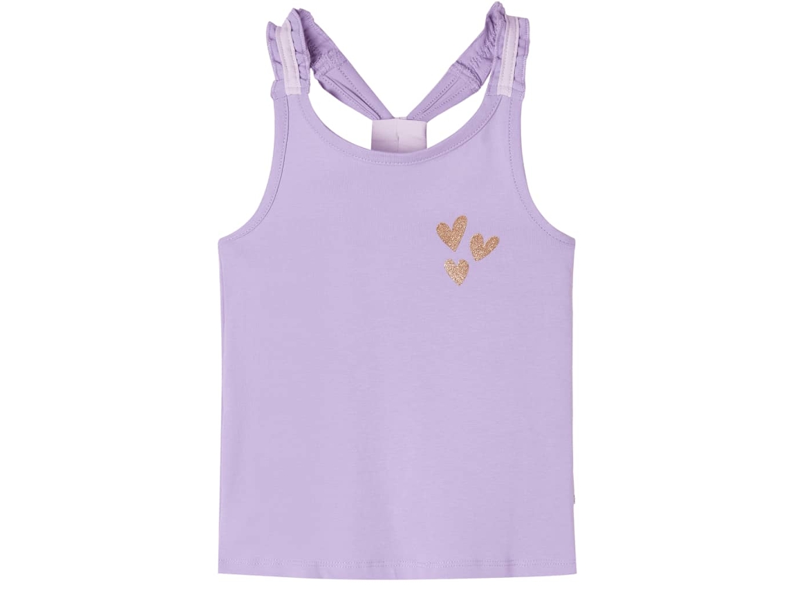 T-shirt De Alças Para Criança Lilás 92