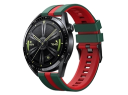 Pulseira De Silicone Vertical Bicolor Para Relógio