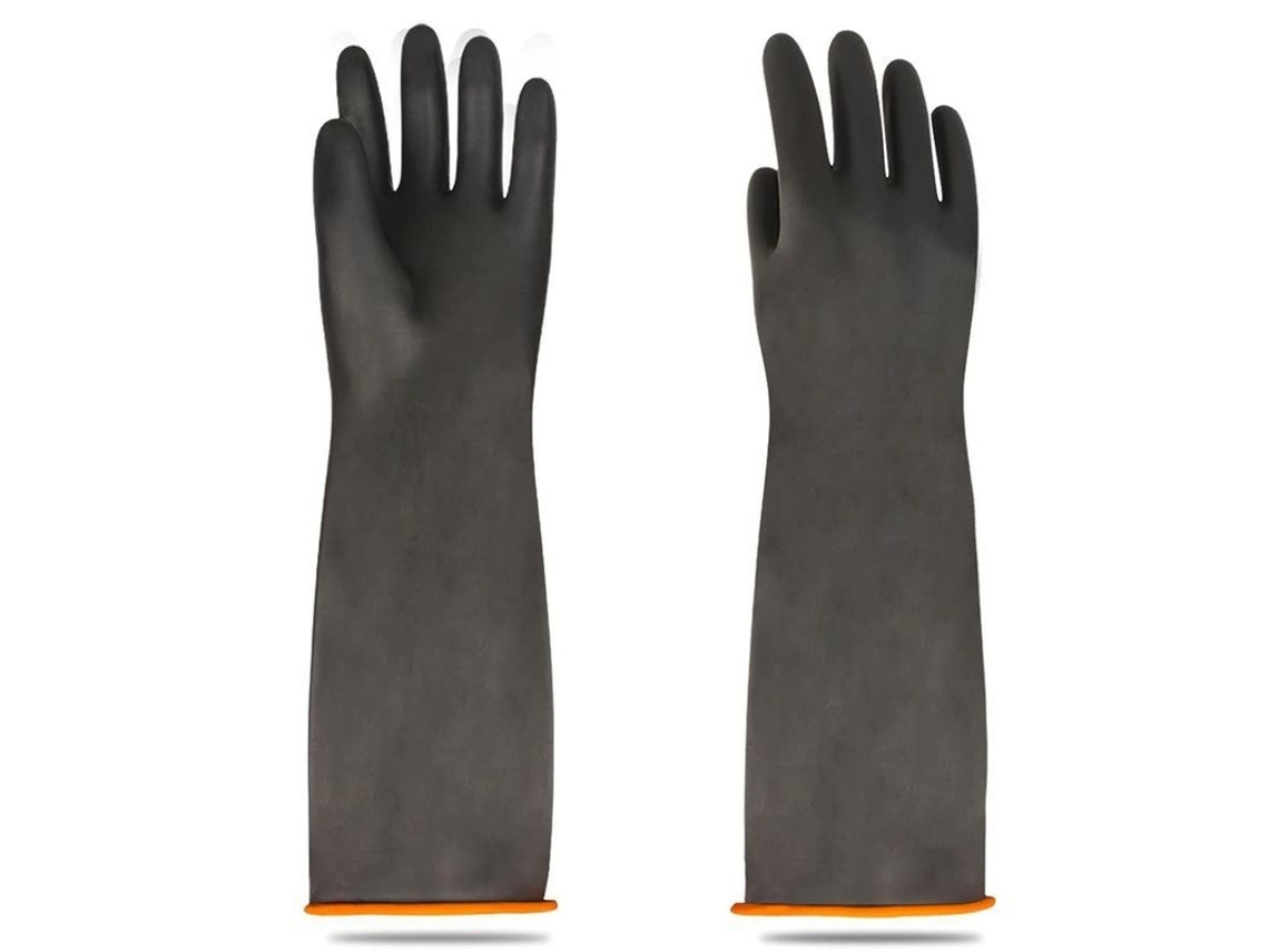 Luvas Resistentes A Ácidos E Produtos Químicos De Alta Qualidade De 55 Cm Para Manutenção Industrial E Processamento Químico