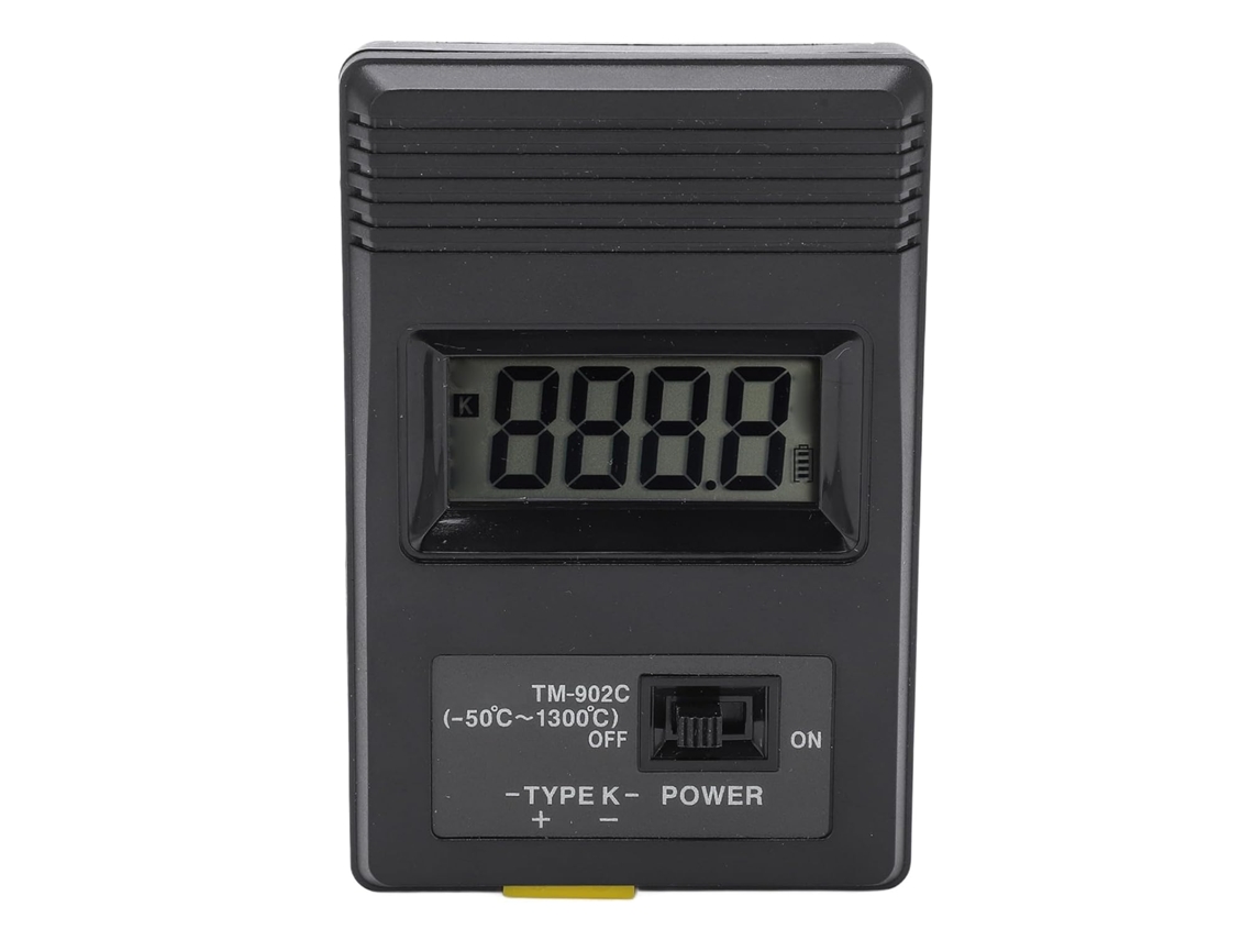 Termômetro Lcd Preciso Para Medição De Temperatura Gases E Líquidos Com Termopar – Alta Precisão Uso