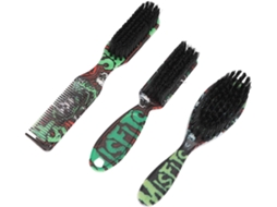 Conjunto De Escova Para Barba Profissional Emukoep Com 3 Peças, Cabeça Reforçada, Cabo Ergonômico, Escova Fina E