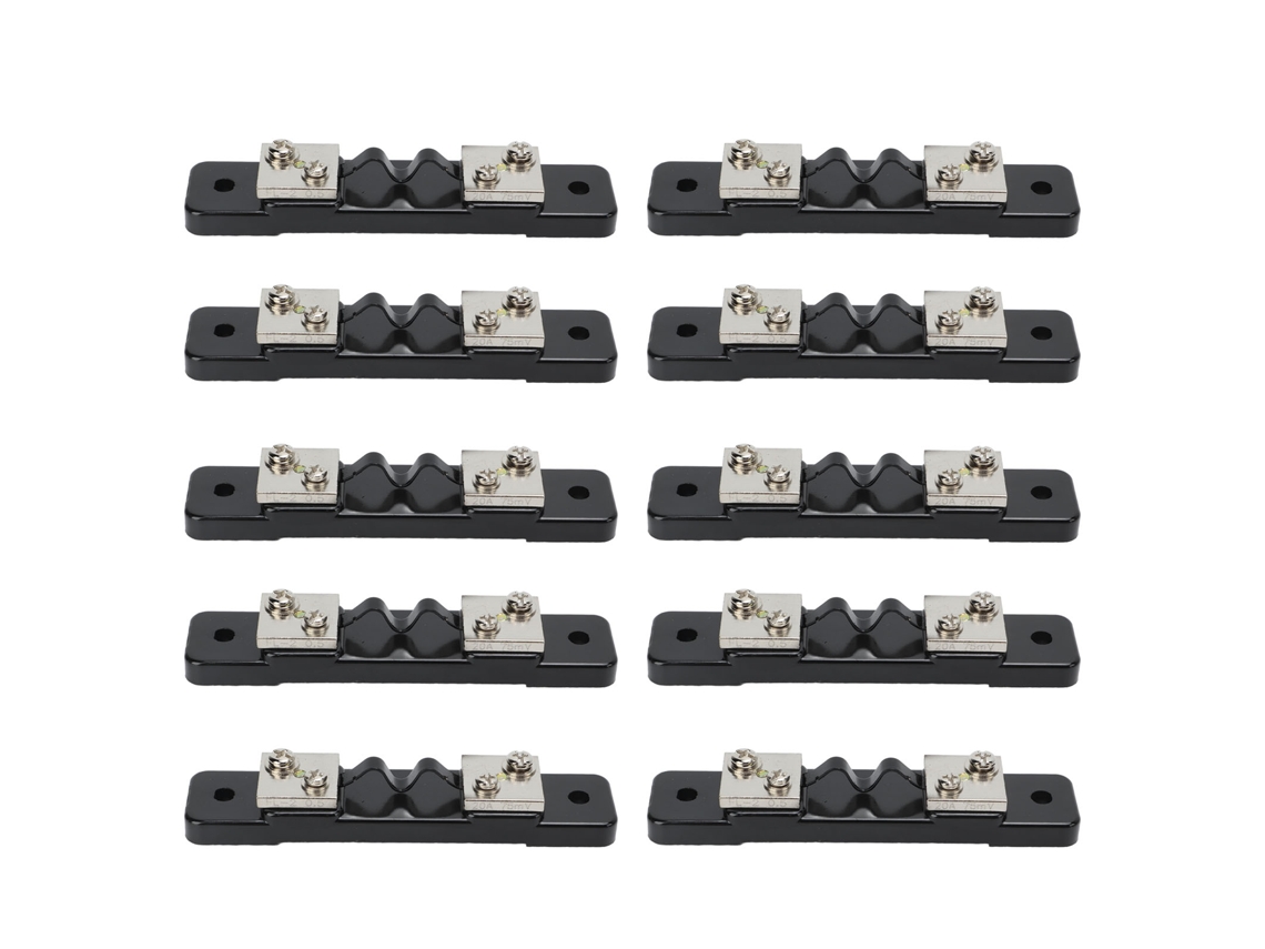 10 Peças De Resistência Shunt 75mv Para Medidor De Corrente Dc 20a Amperímetro Digital Analógico Equipamento De Teste