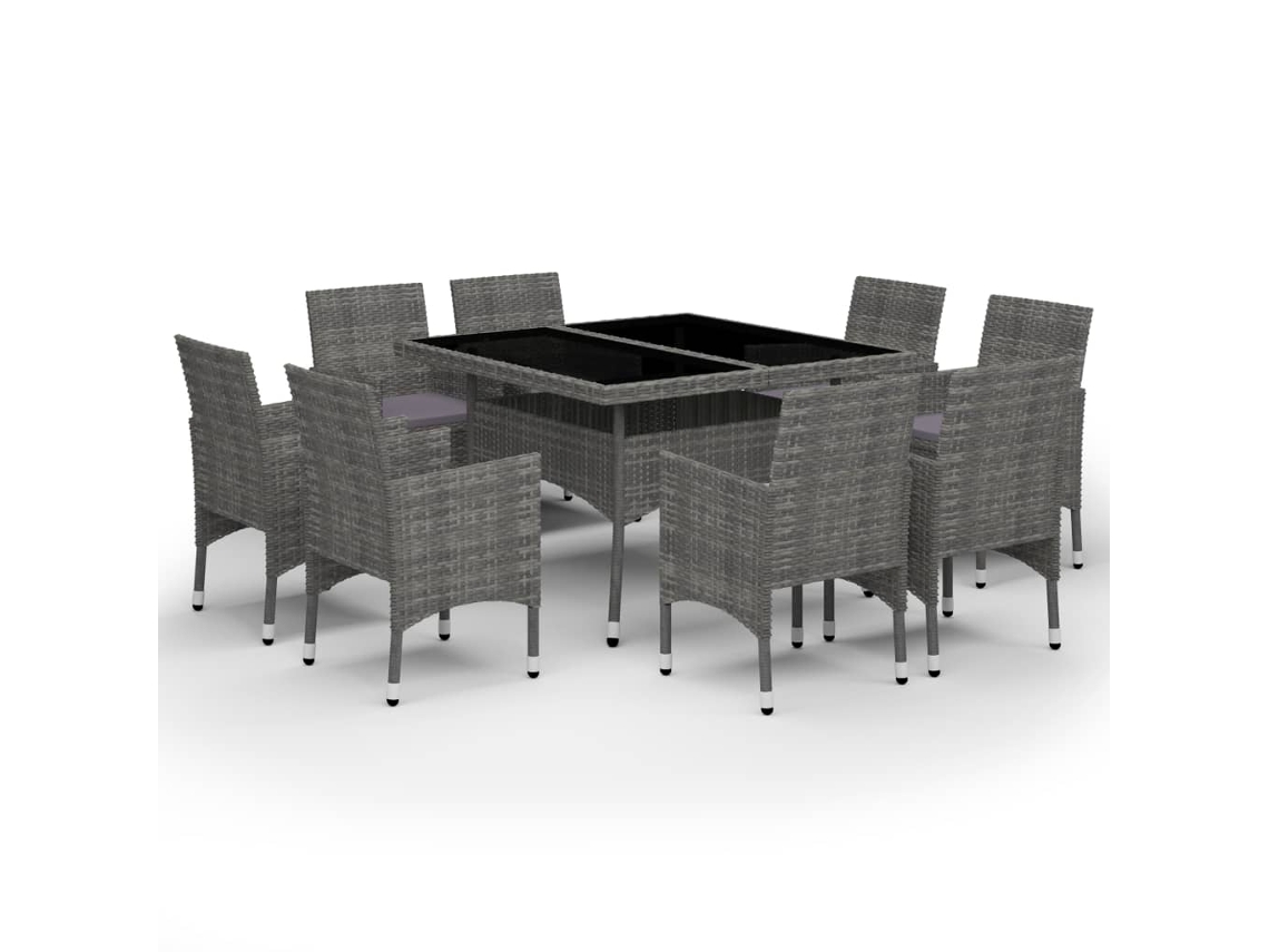 Dining Set, Dining Sets Vidaxl Cinzeto Rattan / Vime (n/a)