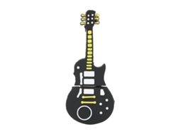 Pen Drive Portátil Em Forma De Guitarra Cartunizada Com 16gb De Memória Usb