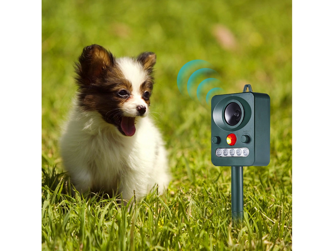 Repelente Eletrônico de Animais Solar Usb com Luz Led Pisca À Prova D'água para Raposas Pássaros Cães | S/MARCA
