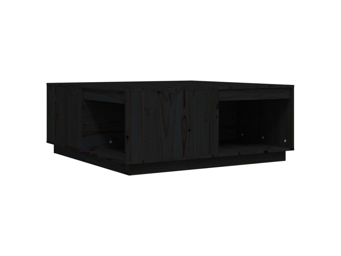 Mesa de Centro MAISON EXCLUSIVE Preto em Madeira por Pinho Maciça (100x101x40,5 cm)