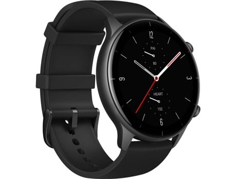 Smartwatch  Amazfit Gtr2E Mostrador Preto 46Mm Pulseira de Borracha