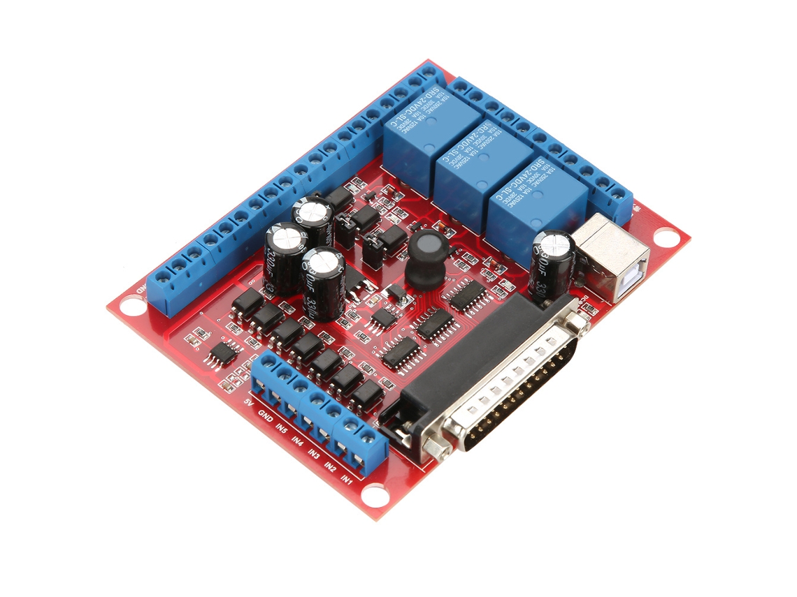 Placa de Interface Cnc Mach3 6 Eixos Diy