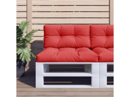 Vidaxl Almofadão Para Sofá De Paletes 70x40x12 Cm Tecido Vermelho