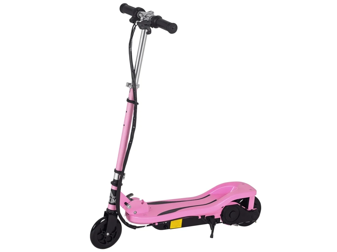 Trotinete Elétrico Dobrável para Crianças de 7 14 Anos Suporta Até 50kg com Altura Ajustável 75x36x82 93cm Rosa Ge