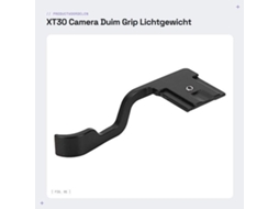 Handgreep Lichtgewicht - Handgreep Zwart - Handvat - Ergonomisch Ontwerp - Aluminium - Voor Fuji Xt30 Camera