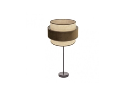 Alto Reyes Lâmpada De Mesa 1xe27 Marrom/marrom Natural 64x30x30 Cm Fabrilamp