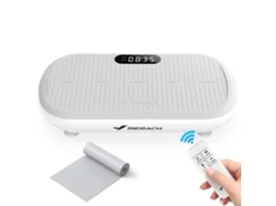 Plataforma vibratória Merach, controle remoto, display LED, Bluetooth, 10 velocidades, 11 programas, silenciosa, capacidade de 200 kg