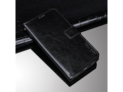 Capa De Couro Estilo Crazy Horse Com Flip Horizontal E Compartimentos Para Cartões E Carteira Para Oppo Realme Gt Master (preta)