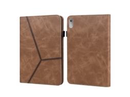 Capa Protetora Halinuia Para Lenovo Tab P11 Gen 2 Estojo De Couro Com Relevo Listrado