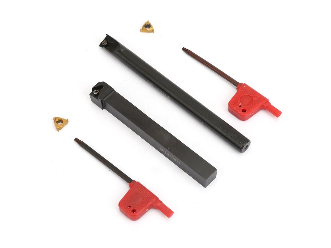Ferramenta De Suporte Para Torno Laxiscreed Com Inserts E Chaves, Ideal Para Threading Em Máquinas De Latão