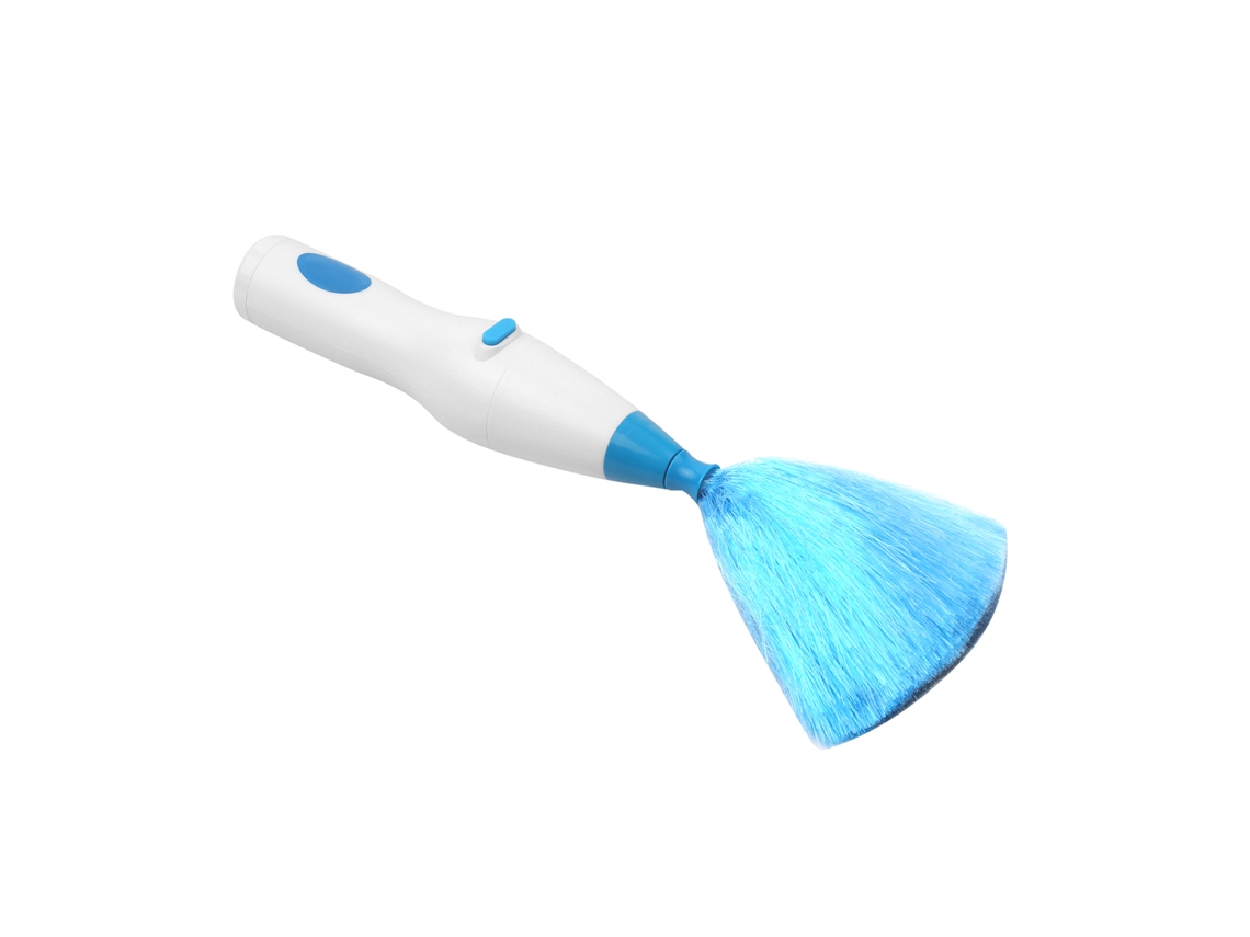 Duster Eléctrico Giratório Com Bateria Retrátil E 2 Cabeças De Microfibra Escova Para Limpeza Manual