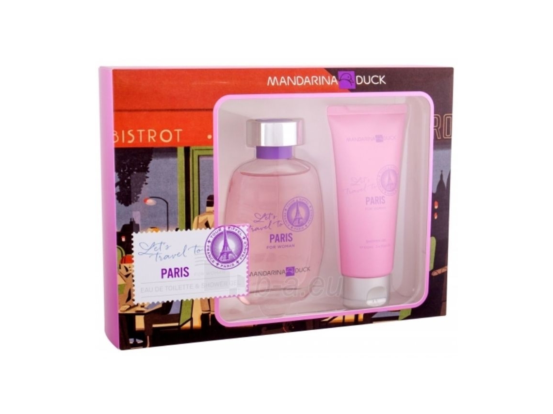 MANDARINA Duck Lets Travel To Paris For Woman Kit Eau de Toilette 100Ml Gel de Duche 100Ml