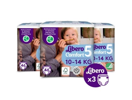 Fraldas Comfort 10-14Kg T5 LIBERO