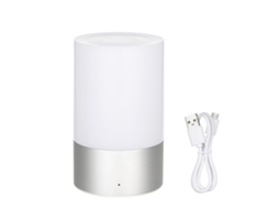 Rebe-lâmpada De Noite Led Rgb Com 256 Cores, Controle Táctil, Carregamento Usb, Dimmable 6w Para Mesa De Noite E Decoração