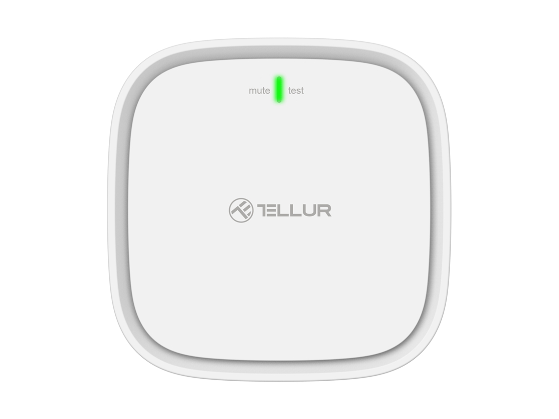 Sensor de Gás Tellur Smart Wifi Dc12V 1A Branco